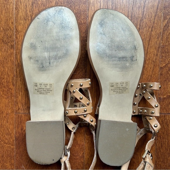 Franco Sarto “Apollo” Gladiator Sandals,  Studded Leather, Open Toe, Size 6 - Picture 13 of 14